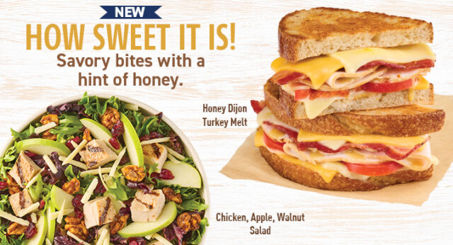 Honey Entree Items on Light Wood Surface